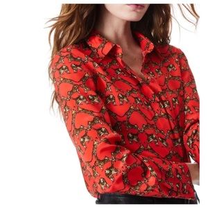 ALICE + OLIVIA Willa Placket Top